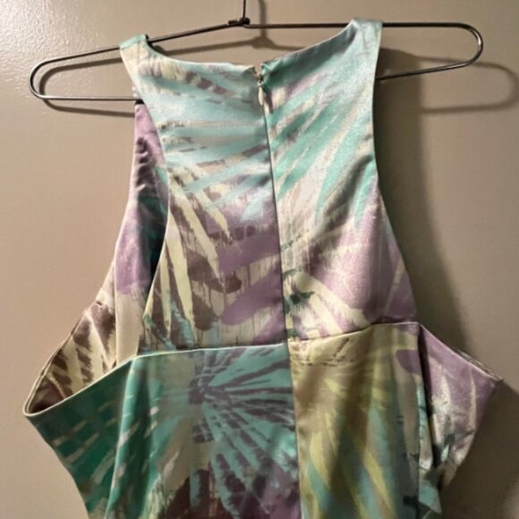 Maggy London Womens Floral Maxi Summer Halter Dress Size 6 - Picture 5 of 13